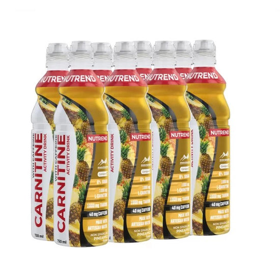 Carnitine Activity Drink with Caffeine, Non Sparkling Pineapple, 8 x 750 ml, Nutrend | Vitax.ro