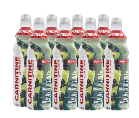 Carnitine Activity Drink, Non Sparkling Blackberry & Lime, 8 x 750 ml, Nutrend | Vitax.ro