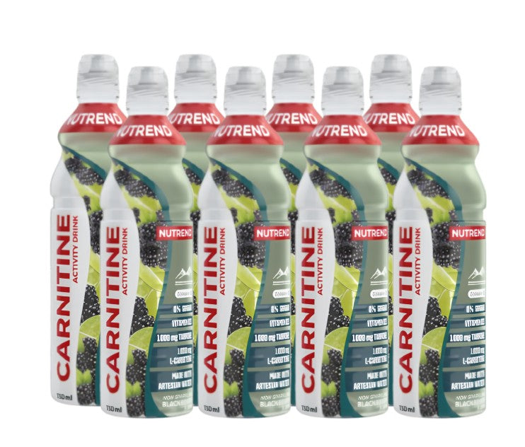 Carnitine Activity Drink, Non Sparkling Blackberry & Lime, 8 x 750 ml, Nutrend