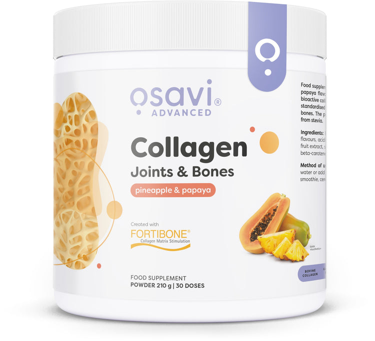 Collagen Joints & Bones, Pineapple & Papaya, 210g, Osavi