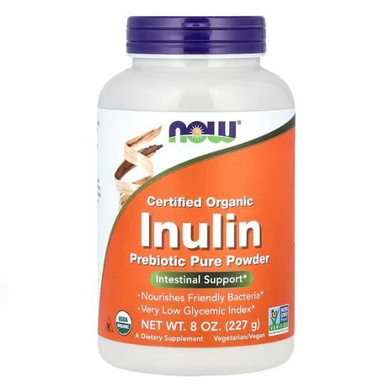 Inulin Powder, Organic, 227g, NOW Foods - Vitax.ro