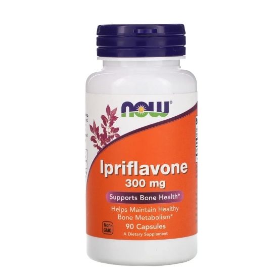 Ipriflavone, 300mg, 90 caps, NOW Foods - Vitax.ro