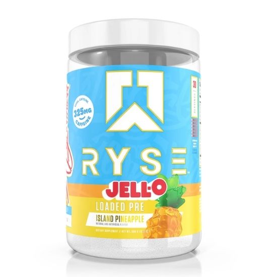 Loaded Pre V2, Jell-O Island Pineapple, 390g, RYSE - Vitax.ro