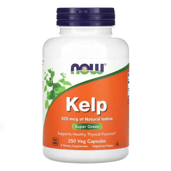 Kelp, 325mcg, 250 vcaps, NOW Foods - Vitax.ro