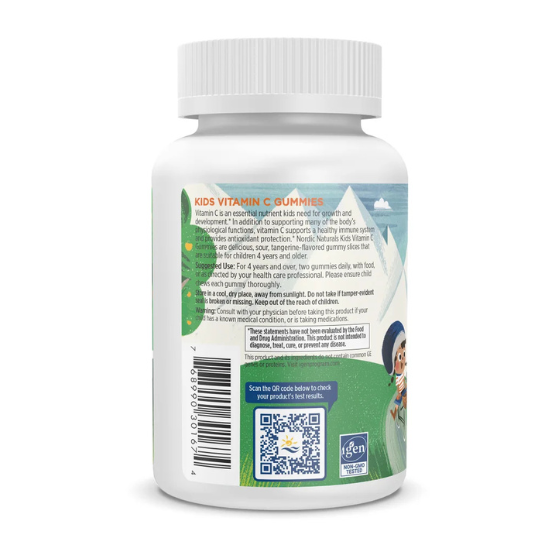 Kids Vitamin C Gummies, 60 gummies, Nordic Naturals - Vitax.ro