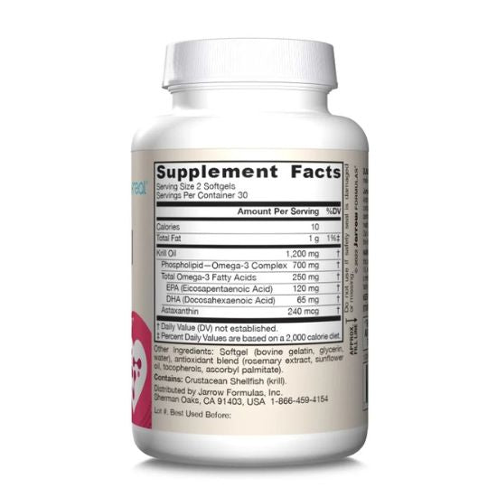 Krill Oil, 60 softgels, Jarrow Formulas - Vitax.ro
