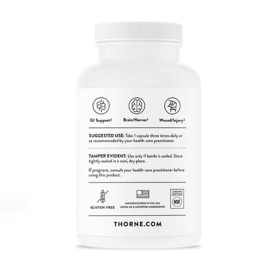 L-glutamina, 90 capsule, Thorne Research - Vitax.ro