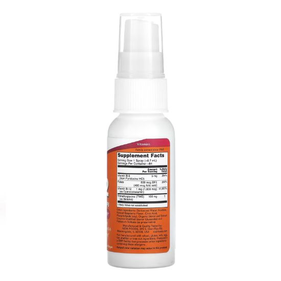 Vitamin B-12, Liposomal Spray, 59 ml, NOW Foods - Vitax.ro