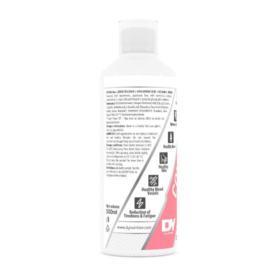 Liquid Collagen + Vitamin C + Hyaluronic acid, Orange, 500 ml, Dorian Yates - Vitax.ro