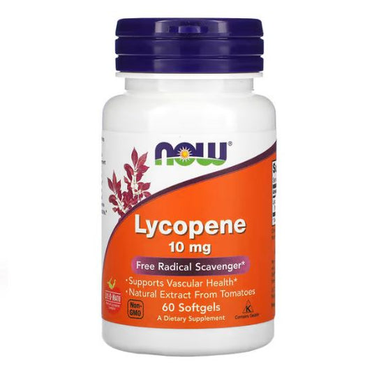 Lycopene, 10mg, 60 softgels, NOW Foods - Vitax.ro