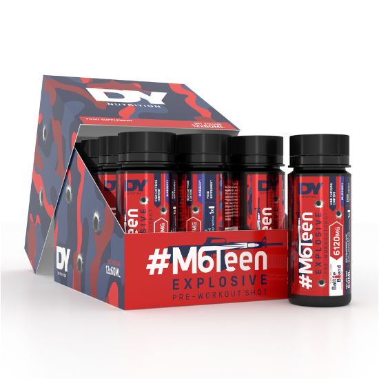 #M6Teen Explosive Pre-Workout Shot, Blueberry - 12 x 60ml, Dorian Yates - Vitax.ro