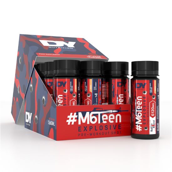 #M6Teen Explosive Pre-Workout Shot, Peach - 12 x 60ml, Dorian Yates - Vitax.ro