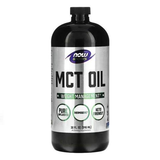 MCT Oil, Pure Liquid, 946 ml, NOW Foods - Vitax.ro