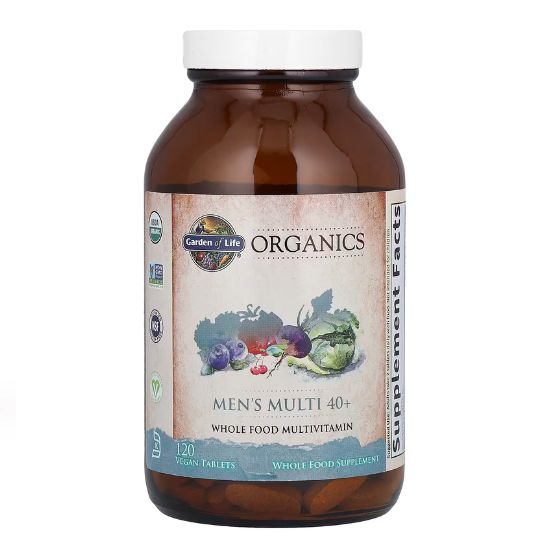 Mykind Organics Men's Multi 40+, 120 vegan tabs, Garden of Life - Vitax.ro