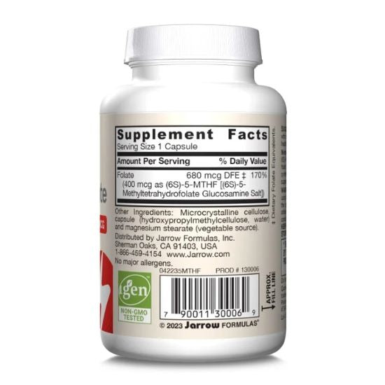 Methyl Folate, 400mcg, 60 vcaps, Jarrow Formulas - Vitax.ro