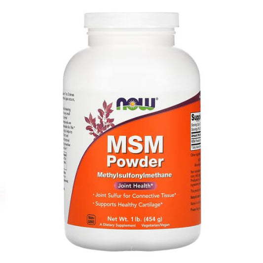MSM Methylsulphonylmethane, Powder, 454g, NOW Foods - Vitax.ro