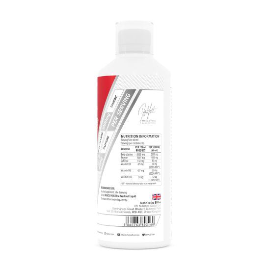 Muscle Force Liquid Pre-Workout, Orange, 500 ml, Dorian Yates - Vitax.ro