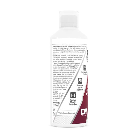 Muscle Force Liquid Pre-Workout, Pineapple, 500 ml, Dorian Yates - Vitax.ro