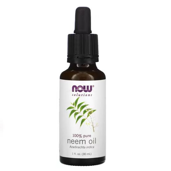 Neem Oil, 100% Pure, 30 ml, NOW Foods - Vitax.ro