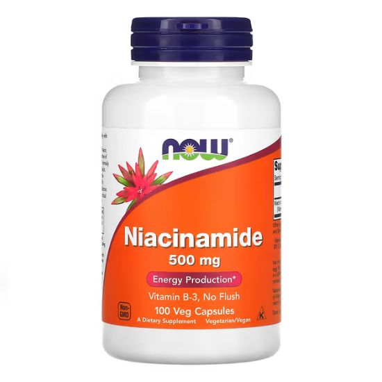 Niacinamide, 500mg, 100 caps, NOW Foods - Vitax.ro