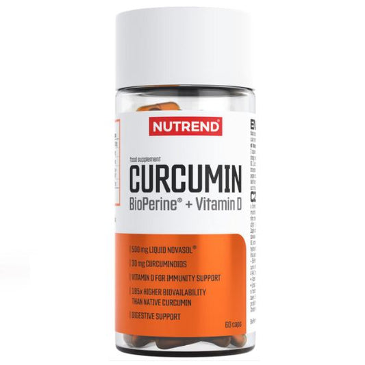 Curcumin + Bioperine + Vitamin D, 60 caps, Nutrend