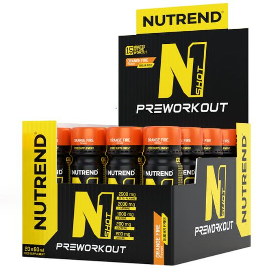 N1 Shot, Orange Fire, 20 x 60 ml, Nutrend - Vitax.ro