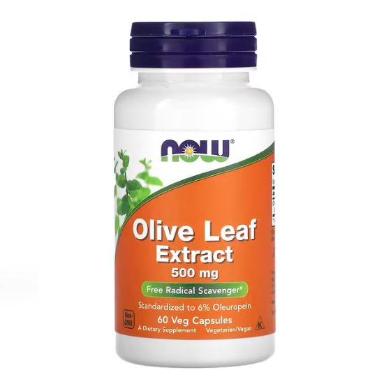 Olive Leaf Extract, 500mg, 60 vcaps, NOW Foods - Vitax.ro