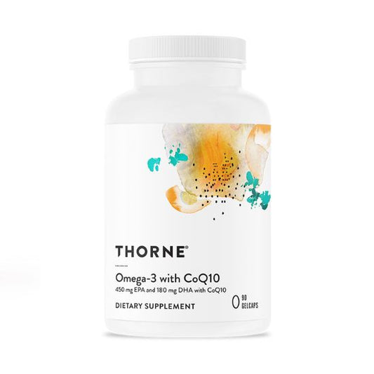 Omega-3 cu CoQ10, 90 Gelcaps, Thorne Research - Vitax.ro