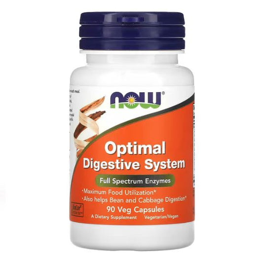 Optimal Digestive System, 90 vcaps, NOW Foods - Vitax.ro