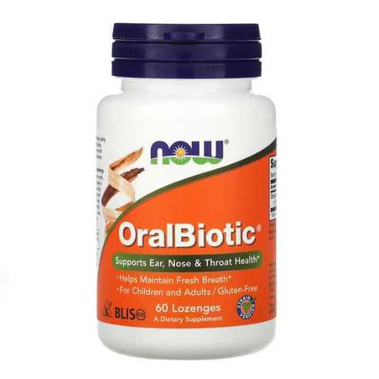 OralBiotic, 60 lozenges, NOW Foods - Vitax.ro