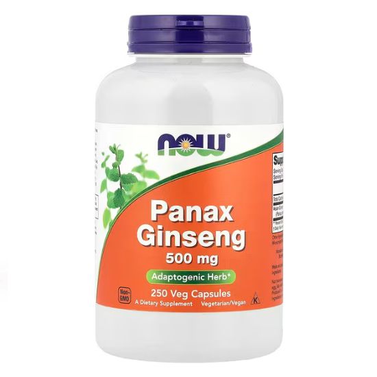 Panax Ginseng, 500mg, 250 caps, NOW Foods - Vitax.ro