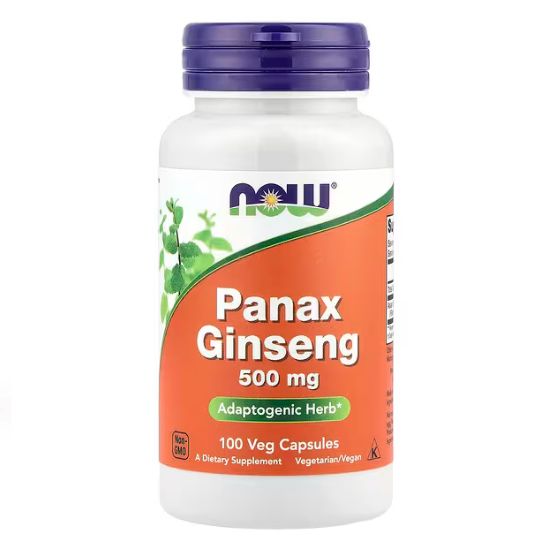 Panax Ginseng, 500mg, 100 caps, NOW Foods - Vitax.ro