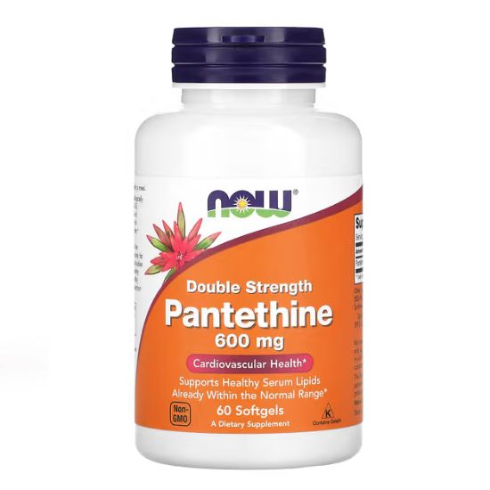 Pantethine, 600mg Double Strength, 60 softgels, NOW Foods - Vitax.ro