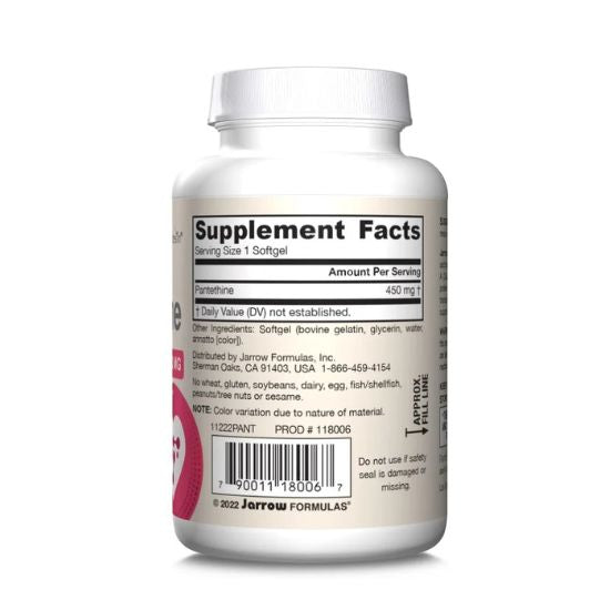Pantethine, 60 softgels, Jarrow Formulas - Vitax.ro