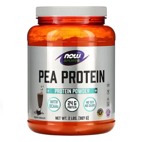 Pea Protein, Dutch Chocolate, 907g, NOW Foods - Vitax.ro
