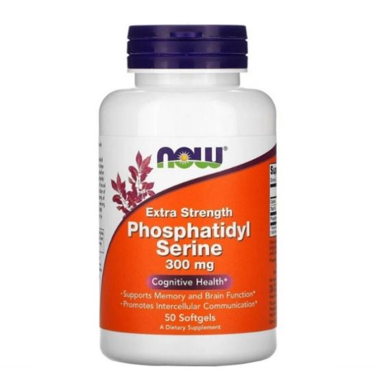 Phosphatidyl Serine, 300mg Extra Strength, 50 softgels, NOW Foods - Vitax.ro