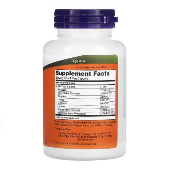 Plant Enzymes, 120 vcaps, NOW Foods - Vitax.ro