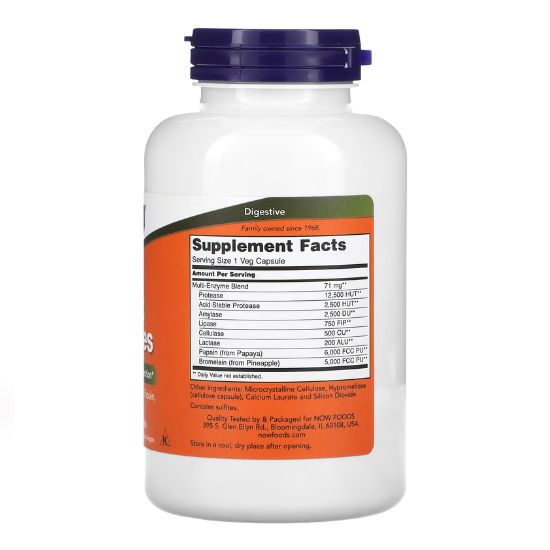 Plant Enzymes, 240 vcaps, NOW Foods - Vitax.ro