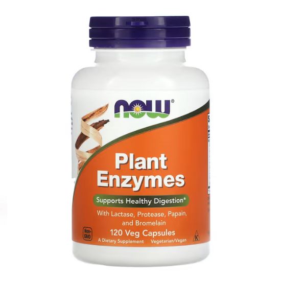 Plant Enzymes, 120 vcaps, NOW Foods - Vitax.ro