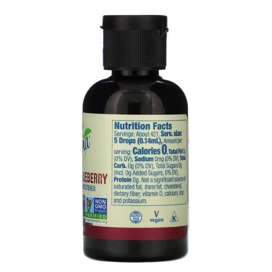 Better Stevia Liquid, Pomegranate Blueberry, 59 ml, NOW Foods - Vitax.ro