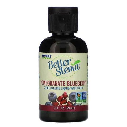 Better Stevia Liquid, Pomegranate Blueberry, 59 ml, NOW Foods - Vitax.ro