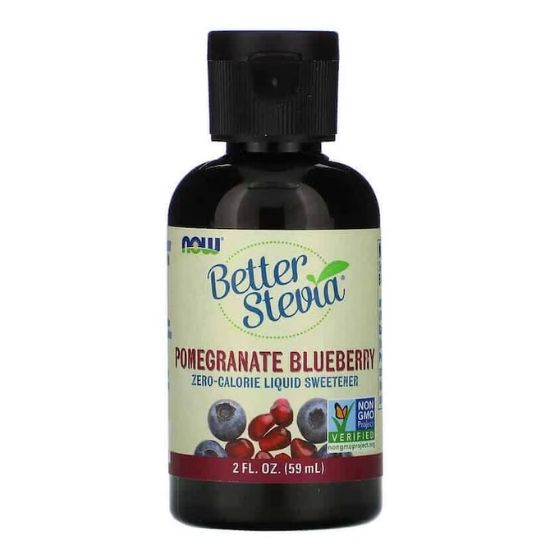 Better Stevia Liquid, Pomegranate Blueberry, 59 ml, NOW Foods - Vitax.ro