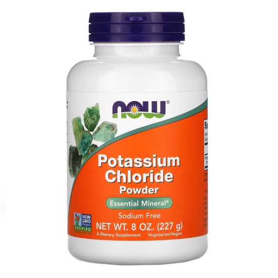 Potassium Chloride Powder, 227g, NOW Foods - Vitax.ro