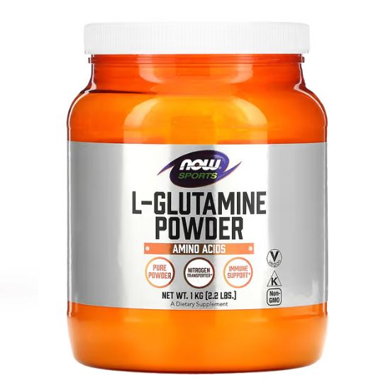 L-Glutamine, 5000mg (Powder), 1000g, NOW Foods - Vitax.ro