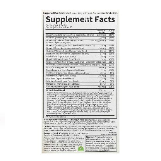 Mykind Organics Prenatal Once Daily, 30 vegan tabs, Garden of Life - Vitax.ro