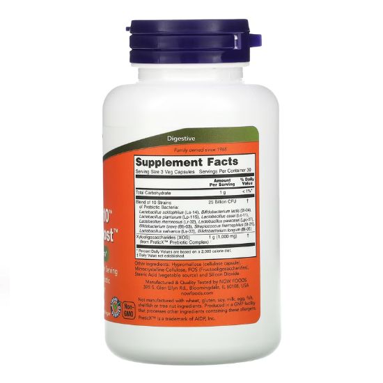 Probiotic-10 & Bifido Boost, 90 vcaps, NOW Foods - Vitax.ro