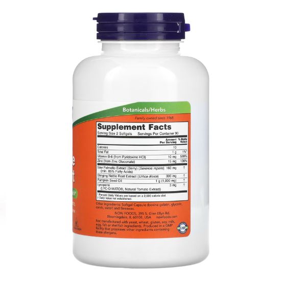 Prostate Support, 180 softgels, NOW Foods