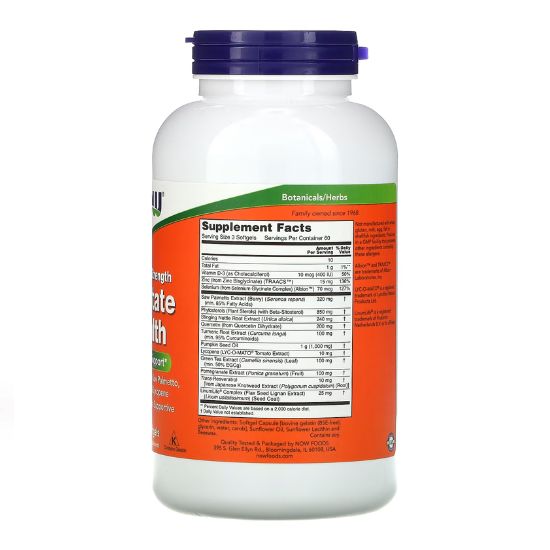 Prostate Health Clinical Strength, 180 softgels, NOW Foods - Vitax.ro