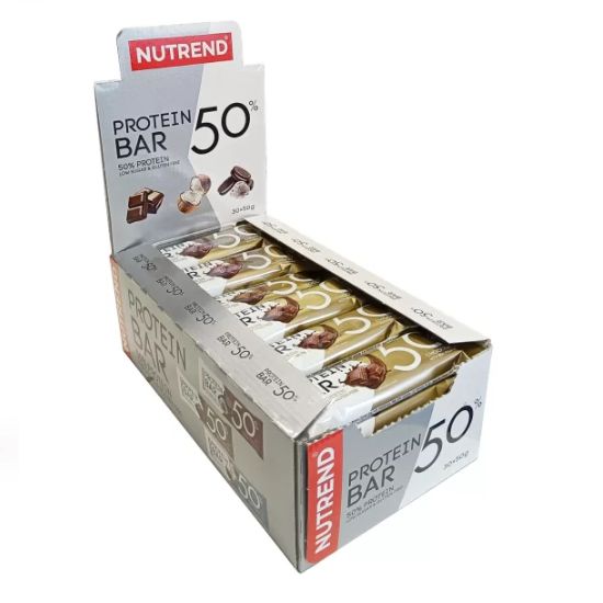 Protein Bar 50, Chocolate, 30 x 50 g, Nutrend - Vitax.ro
