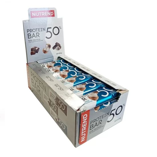 Protein Bar 50, Coconut, 30 x 50 g, Nutrend - Vitax.ro